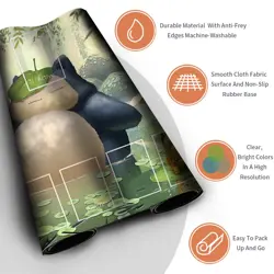 NEW Pokemon Snorlax Playmat with Card Zones Free Bag Rubber Game Playmat of TCG - Image 3