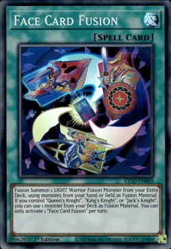Face Card Fusion - Super Rare 1st Edition KICO-EN005 - NM - YuGiOh - Image 1