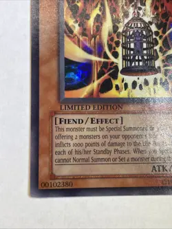 Lava Golem Pharaonic Guardian PGD-107 UNL Edition Secret Rare YuGiOh Card - Image 5