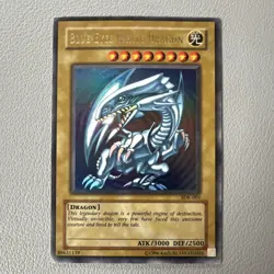 Konami Blue-Eyes White Dragon LOB-001 Ultra Rare Holo 1st Edition Yu-Gi-Oh - Image 1