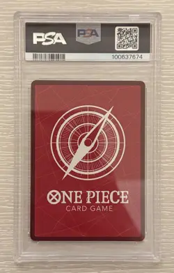 Trafalgar Law Alt Art Leader OP01-002 Errata One Piece ENG Romance Dawn PSA 10 - Image 2