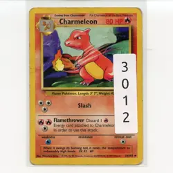 Pokemon TCG Charmeleon 024/102 WotC Base Set Unlimited Regular Card EN-HP 1999 - Image 3