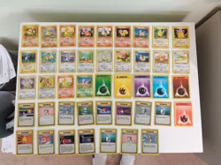 Pokemon Base Set Bundle 73+ Cards Mewtwo & Gyarados Holos WOTC 1999 Vintage Lot - Image 3