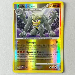 Machmamp 31/130 Pokemon Card Reverse Holo Rare Diamond & Pearl 2007 LP - Image 1