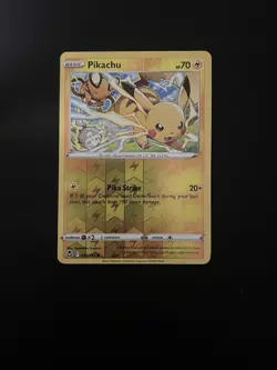 Pikachu 049/195 Common Reverse Holo Card SWSH12: Silver Tempest Pokemon TCG NM - Image 1