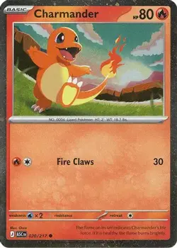 Charmander - 020/217 (Cosmos Holo) 020/217 Miscellaneous Cards & Products NM/M - Image 4