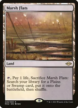 Marsh Flats (FOIL) - Regular Art - Modern Horizons 2 - LP - MTG - Image 1