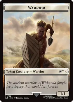 NON FOIL - Secret Lair x Marvel - Warrior Token - Image 1