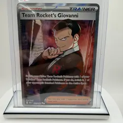 Pokemon TCG Destined Rivals #225/182 Team Rocket's Giovanni Ultra Rare - Image 1