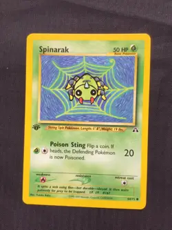 Pokemon Cards: 1st Edition Neo Discovery Common: Spinarak 64/75 - Image 1