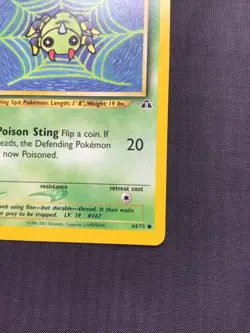 Pokemon Cards: 1st Edition Neo Discovery Common: Spinarak 64/75 - Image 4