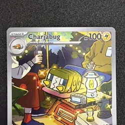Charjabug 169/162 -NM- Temporal Forces Illustration Rare Holo Pokemon TCG #LA1 - Image 2