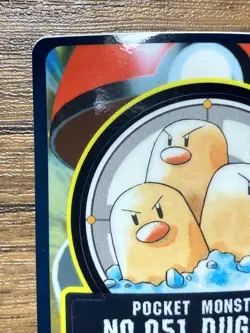 Pokemon Sealdass Sticker Card Dugtrio No.51 Bandai Pocket Monsters 1997 Japan - Image 3