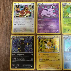 Pokemon TCG Eeveelutions Black & White Eevee Promo Set BW87-94 + Sylveon XY04 - Image 2