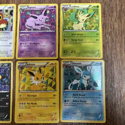 Pokemon TCG Eeveelutions Black & White Eevee Promo Set BW87-94 + Sylveon XY04 - Image 3