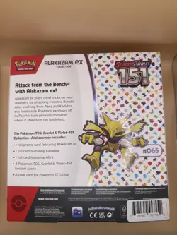 Pokemon Scarlet & Violet 151 Alakazam ex Collection Box FACTORY SEALED Lot of 4 - Image 3