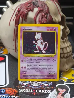 ☠☠ Pokemon Mewtwo 010/102 Base Set Holo Unlimited - Image 1