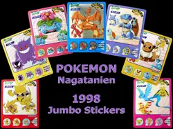 Pokemon | Nagatanien Big Jumbo Sticker | 1998 | Japanese Pocket Monsters - Image 1