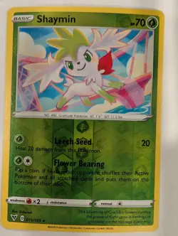 Shaymin 015/185 Vivid Voltage Pokemon Reverse Holo Foil Nice! - Image 1