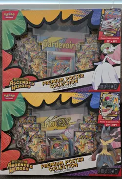 Pokemon Mega Evolution Ascended Heroes Premium Poster Collection Set Of 2 -... - Image 1