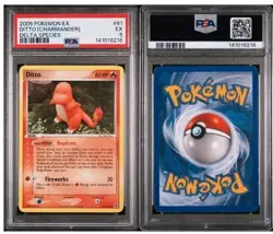 2005 POKEMON EX DELTA SPECIES #61 DITTO [CHARMANDER] PSA5 - Image 2