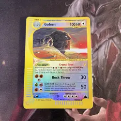 Pokemon Crystal Golem - LP Reverse Holo - Skyridge (148/144) - Image 1