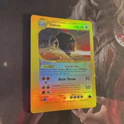 Pokemon Crystal Golem - LP Reverse Holo - Skyridge (148/144) - Image 2
