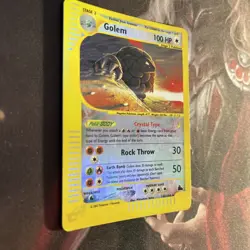 Pokemon Crystal Golem - LP Reverse Holo - Skyridge (148/144) - Image 4