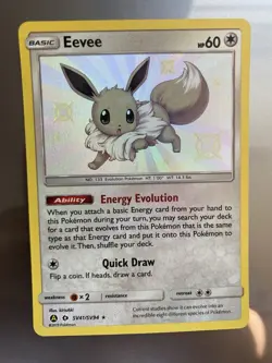 Shiny Eevee SV41/SV94 Pokemon Hidden Fates Shiny Vault Holo Rare NM/M Condition - Image 1