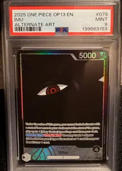 2025 One Piece Op13-Carrying On His Will Imu Alternate Art PSA 9 #079 - Image 1