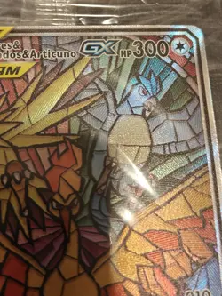 SEALED Moltres & Zapdos & Articuno GX SM210 TAG TEAM Holo Textured Sealed Promo - Image 3
