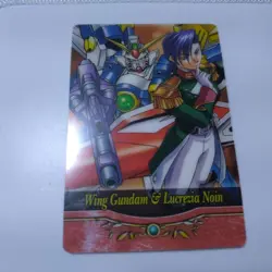 Heroine Card Wing Gundam & Lucretia Trading Card Very Good - Image 1