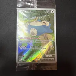 Pokemon TCG Snorlax #051 Holo Full Art Promo Card 151 Near Mint Sealed - Image 1