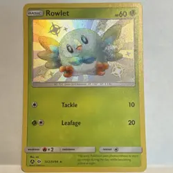 The Pokemon Company Rowlet SV2/SV94 Hidden Fates Shiny Vault Holo 60HP - Image 1