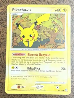 Pikachu 94/123 Mysterious Treasures Common Pokemon Card. - Image 1