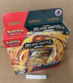 Pokemon Deluxe Battle Deck Ninetales ex Foil Cards Metallic Coin Deck W/60 Cards - Image 3