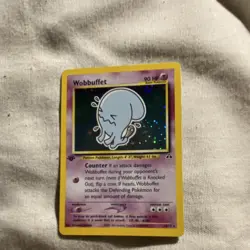Wobbuffet Neo Discovery 16/75 Rare Holo Pokemon Card 90 HP Psychic 2001 - Image 2