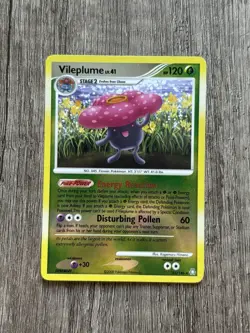 2008 Pokemon, D&P Legends Awakened, 45/146 Vileplume, Reverse Holo Rare MP - Image 1