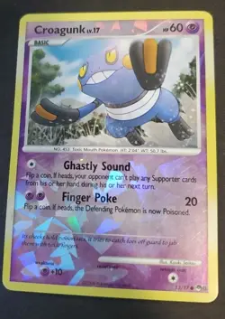 Pokemon Croagunk LV.17 Cracked Ice Reverse Holo - 13/17 - Image 1