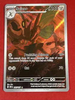 Scizor 2023 Pokemon SV Obsidian Flames - OBF EN #205/197 Illustration Rare - Image 3