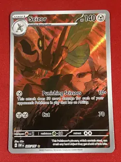 Scizor 2023 Pokemon SV Obsidian Flames - OBF EN #205/197 Illustration Rare - Image 5