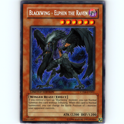 Yugioh Blackwing - Elphin the Raven CT06-ENS01 Limited Ed Secret Rare - VLP-NM💎 - Image 1