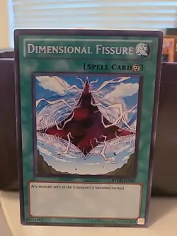 Dimensional Fissure RYMP-EN081 Unl Edition Secret Rare Yugioh Card NM NEAR MINT - Image 1
