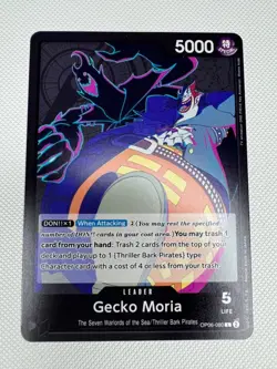 One Piece CCG: Wings of the Captain - Gecko Moria (Regular Leader OP06-080) - Image 1