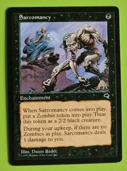 MTG SARCOMANCY x1, Tempest. Good. Pre Modern, Commander, Reserved List. - Image 1