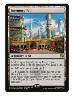 1x MTG Inventors' Fair - Kaladesh Rare Land! NM Mint! - Image 1