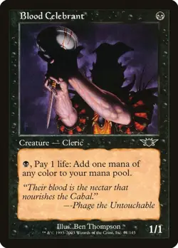 Blood Celebrant Common Legions Magic: The Gathering Lightly Played - Image 1