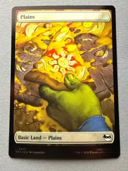 Plains #310 (Surge Foil) - Basic Land - Teenage Mutant Ninja Turtles MTG TMNT NM - Image 1