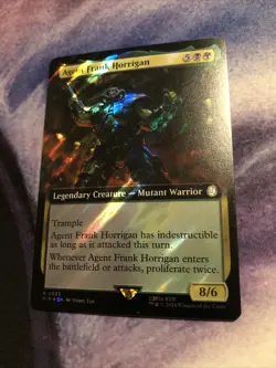 Magic The Gathering MTG Agent Frank Horrigan Extended Art Surge Foil Fallout - Image 2