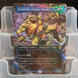 Wizards of the Coast MTG Donatello, Gadget Master Blue Legendary Foil 0212 - Image 1